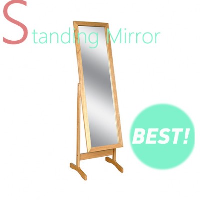 MDF frame floor stand dressing mirror for sale